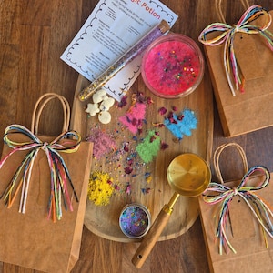 Kit de potions pour enfants | Cadeau artisanal mélange magique, cadeau de jeu sensoriel, alternative au sac de fête