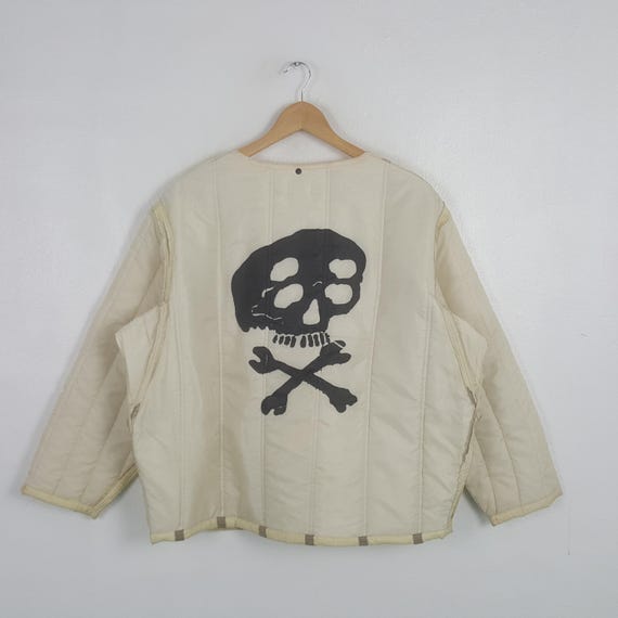 Vintage Boneville CP Company Quilted Jacket Outerwear Ideas From Massimo Osti Liner Custom Skull Graphic
