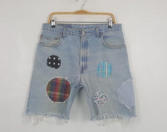 Levi's Patch Denim Shorts Jeans