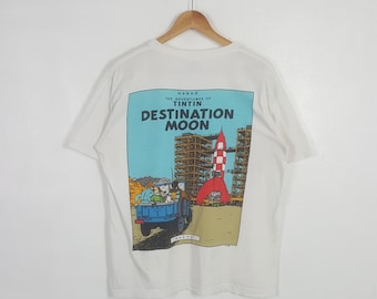 The Advesture Of Tintin Destination Moon Tshirt