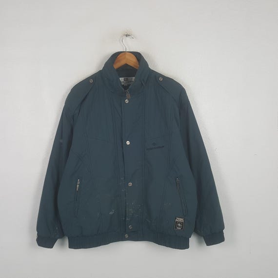 Balmain, Vintage Pierre Balmain Paris Teal Bomber Windbreaker Jacket