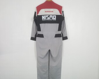 Nissan Racing Team Custom Sport Worker Coverall Jumpsuit Jacket