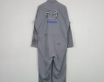 Mazda Racing Sport Custom Worker Jumpsuit Coverall Jacket
