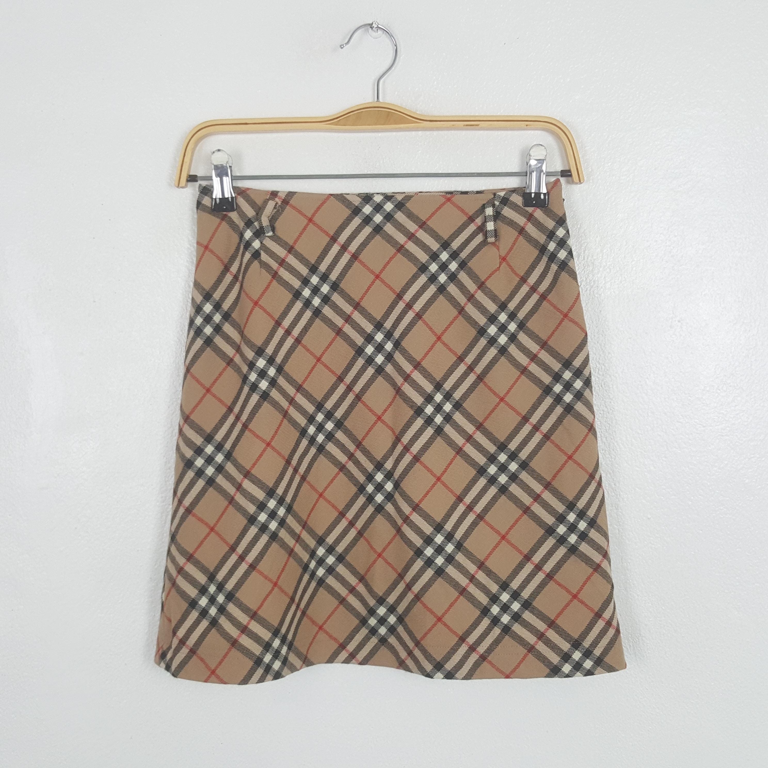 Blue Burberry Skirt - Etsy Australia