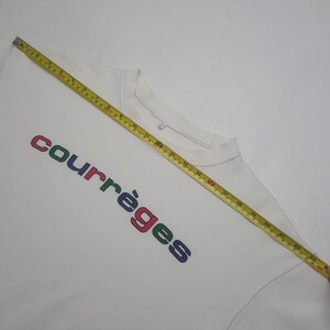 Vintage Courreges Italian Colour Spell Out Sweatshirt image 5
