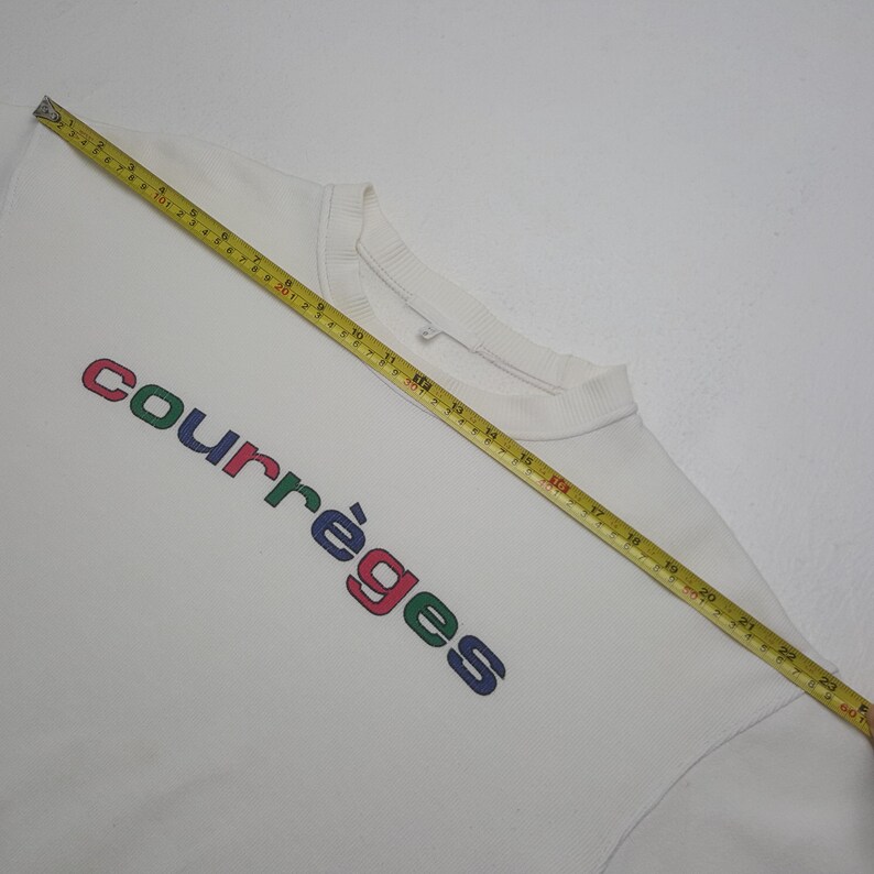 Vintage Courreges Italian Colour Spell Out Sweatshirt image 5