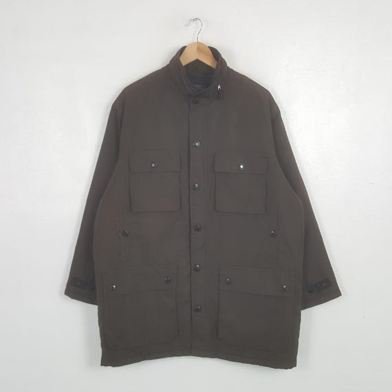 DKNY, Vintage DKNY Donna Karan New York Utility Jacket Brown Gorpcore Coat