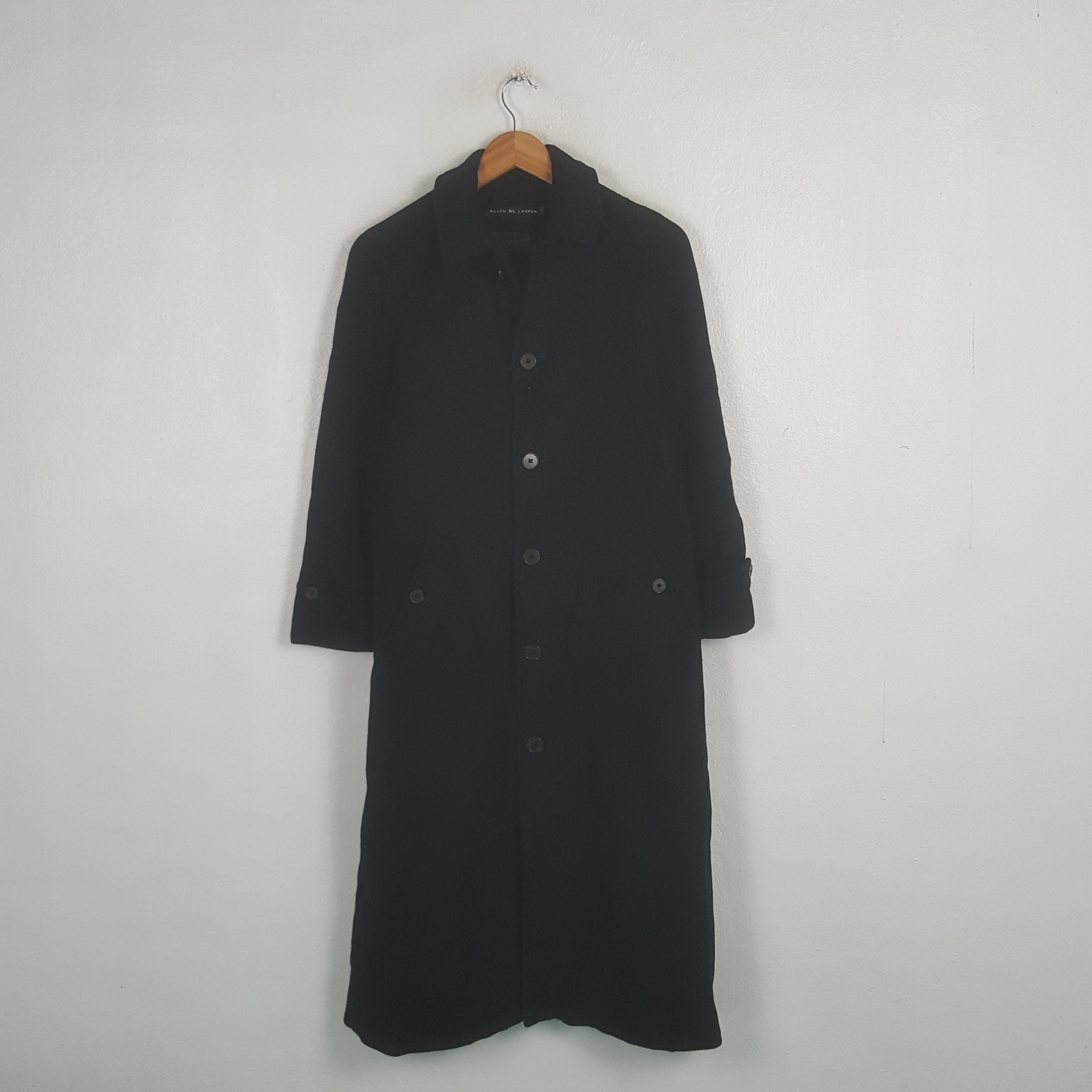 【USA製】90s RALPH LAUREN black wool coat Vintage Ralph Lauren Wool Coat - Etsy