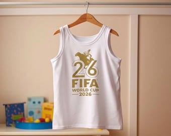FIFA World Cup 2026 Logo Tank World Cup 2026 Soccer, Unisex Football Tee,FIFA Championship Game Day, Sports Politicial Apparel
