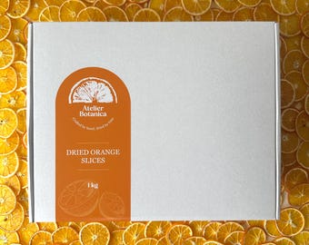 Fette d'arancia essiccate 1 kg / Guarnizione per cocktail / Rotoli d'arancia disidratati / Agrumi essiccati / Guarnizione per gin / Tè e dolci / Fette d'arancia naturali
