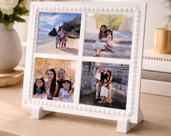 MINI MINIMALISTIC Photo Frame - Holds 4 - 2.5x2.5in Magnets, PLA Filament Décor