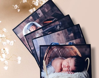 Custom 1st Birthday Photo Magnet - Personalized Baby Picture Keepsake