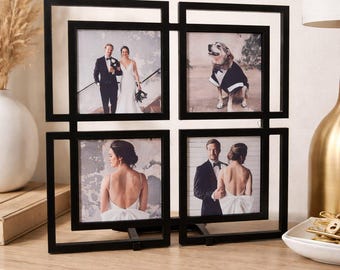 MODERN Photo Frame Magnet - Holds 4 - 2.5x2.5in Magnets, PLA Filament Décor