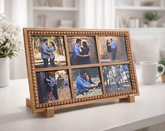 MINIMALISTIC Photo Frame - Holds 6 - 2.5x2.5in Magnets, PLA Filament Décor