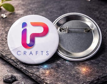 Custom Pin - Round 2.25in. - Fridge Magnets/Favors/Logos/Gifts