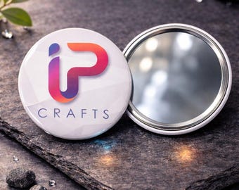 Pocket Mirror - Round 2.25in. - Refrigerator Magnets/Favors/Logos/Gifts