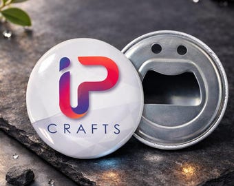 Bottle Opener - Round 2.25in. - Refrigerator Magnets/Favors/Logos/Gifts