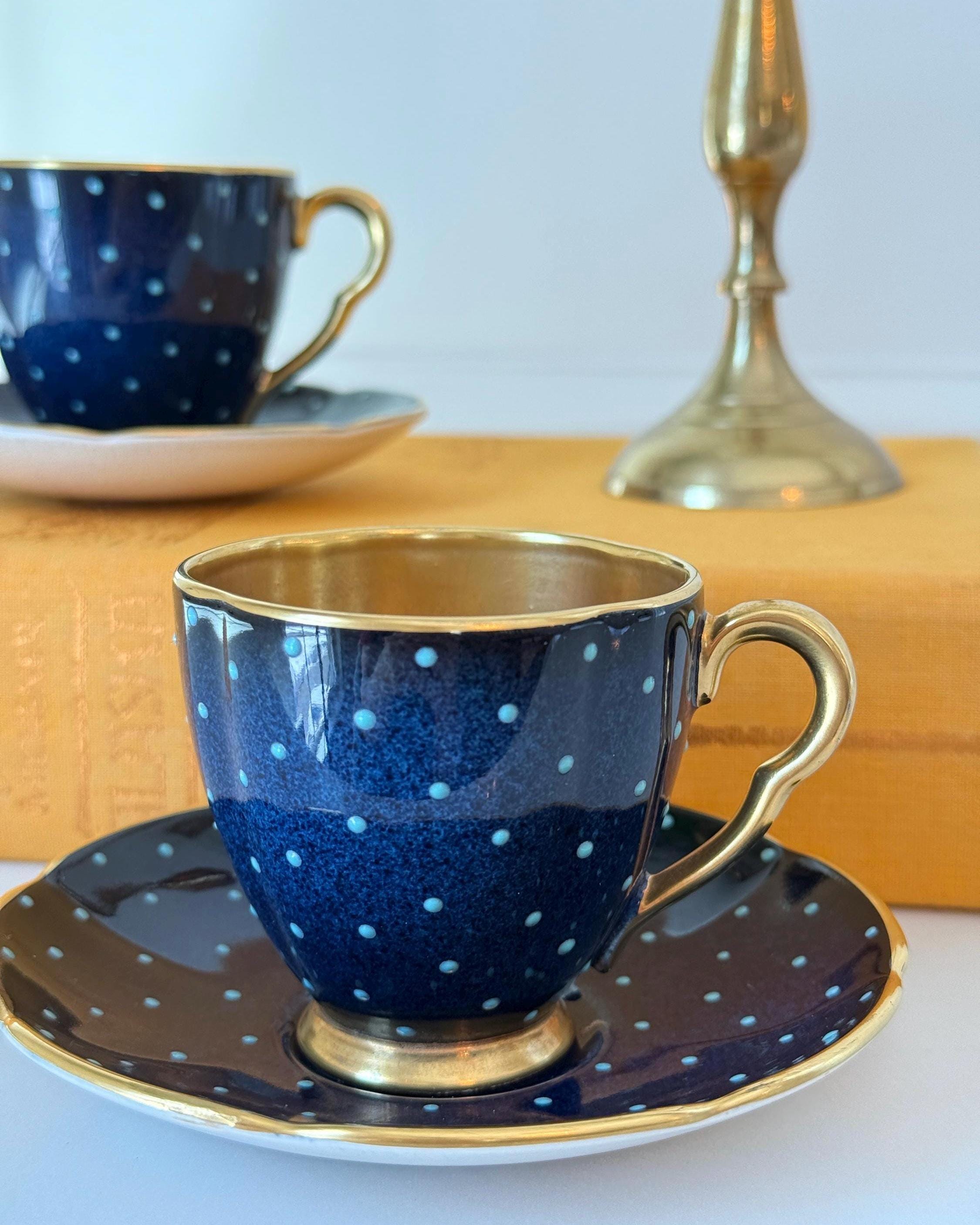 Tasses à café expresso vintage paysage