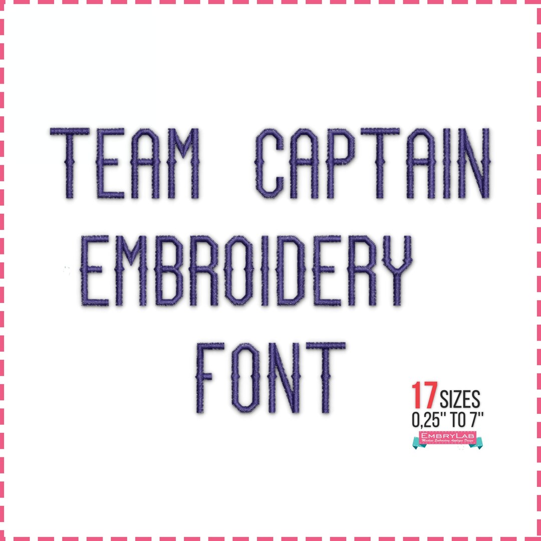 Tall Block Thin Embroidery Font - 17 Sizes Tiny & Large - BX, PES ...