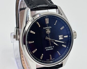 Refurbished Tag Carrera Black Dial With Date & Day indicator Automatic Movment Men's Wrist Watch