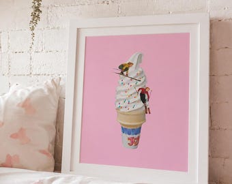 sweet shred pink art print (digital download)