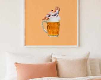 wish you were beer art print (digital download)