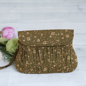 Olive green clutch purse, bridesmaid gift, gift for her, bridal purse, bridal clutch, olive clutch, clutches, bridesmaid gift image 1
