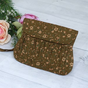 Sac à main vert olive, cadeau de demoiselle dhonneur, cadeau pour elle, sac à main nuptiale, pochette nuptiale, pochette dolive, embrayages, cadeau de demoiselle dhonneur image 2