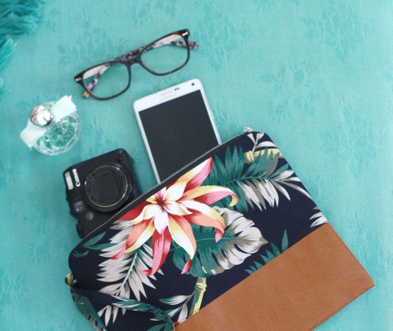 Clutch Purse Tropical Plants for Beach or Summer Vacation Etsy