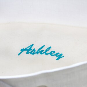 Personalized name / initial embroidery for your clutch image 2