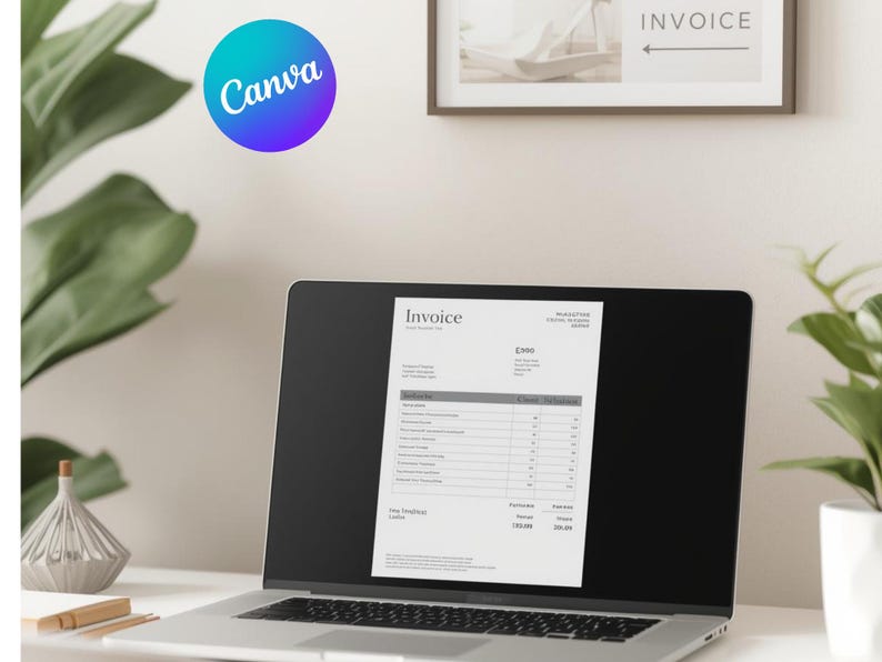 Editable Invoice Template – Modern Business Billing Form, Professional ...