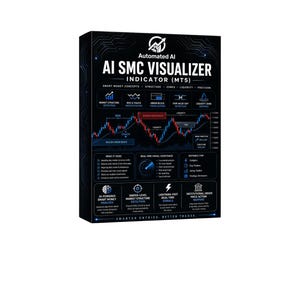 AI SMC Visualizer Indicator MT5 | Smart Money Concepts Tool | Order Blocks, FVG & Liquidity Zones | Forex Trading Indicator