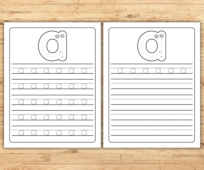 Trace Abc R Alphabet Tracing Worksheets A-Z | Printable, Kids Handwriting Workbook ...