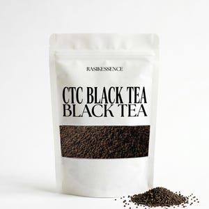 Assam svart te, CTC-te, hela blad, rik arom och djärv smak