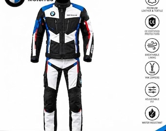 Completo da moto Motorrad Adventure: giacca e pantaloni da turismo in Cordura con protezioni CE