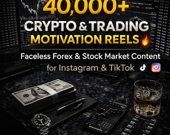 40,000+ Crypto, Trading & Money Motivation Reels | Faceless Instagram And TikTok Content Bundle