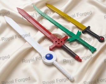 Finn Swords Replica Set of 4, Steel Blade Anime Cosplay Prop, Handmade Collector Gift for Him, Anime Wall Art Prop