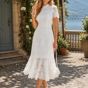 High Collar Gown - Etsy