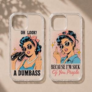 Retro Pop Art iPhone 17 Pro Max Case, Sassy Comic Girl Y2K TPU Cover