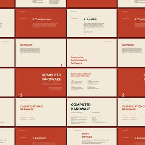 Computer Hardware und Software PPT | Digitaler Download | Lehrmittel | Klassenzimmer PPT | Bearbeitbare Folien