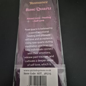 Rose quartz bookmark