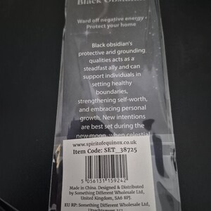 Obsidian crystal bookmark