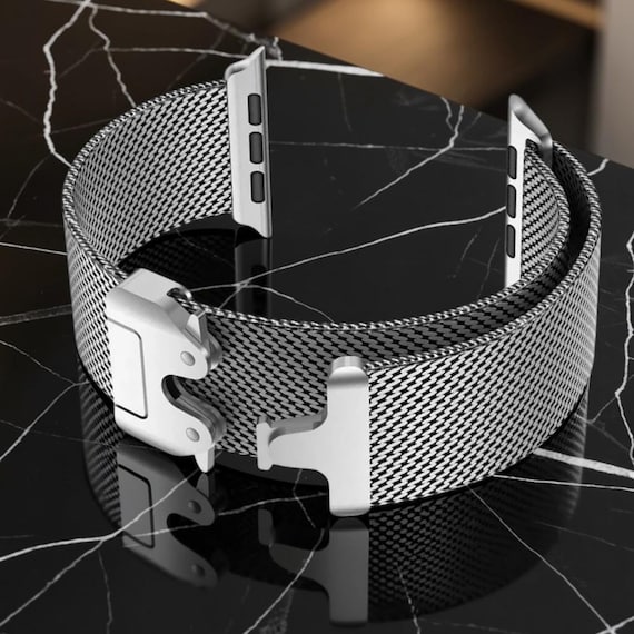 Titanium Milanese Loop Band for Apple Grade 5 Mesh Strap, Magnetic Clasp, Replacement Bracelet