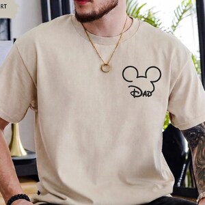 Custom Mickey Dad Mom Shirt, Comfort Colors®, Disneyland Family Trip Tee - dad
