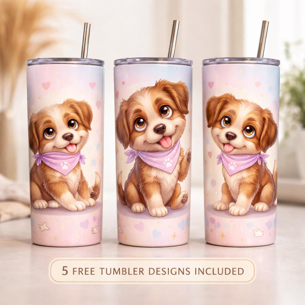Cute Puppy Clipart PNG, Kawaii Dog Illustration, Cartoon Puppy Design ...