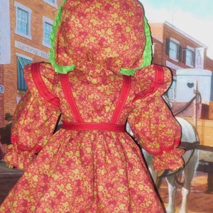 Prairie Town Dress and Bonnet fits American Girl Doll Kirsten image 5
