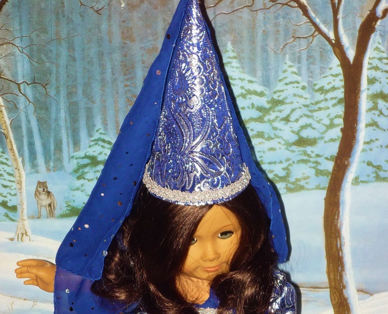 Sparkling Midnight Blue Princess Costume fits American Girl Dolls image 4