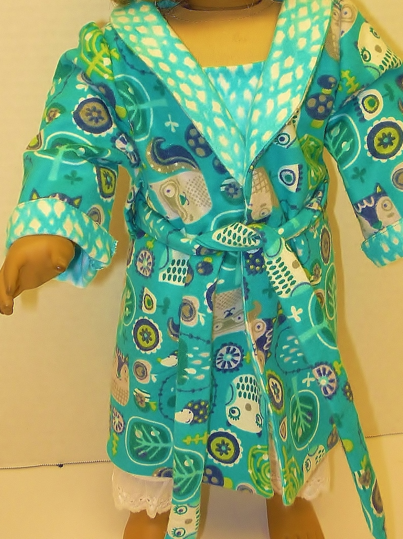 Sweet Dreams Flannel Robe and Pajamas Fits American Girl Etsy