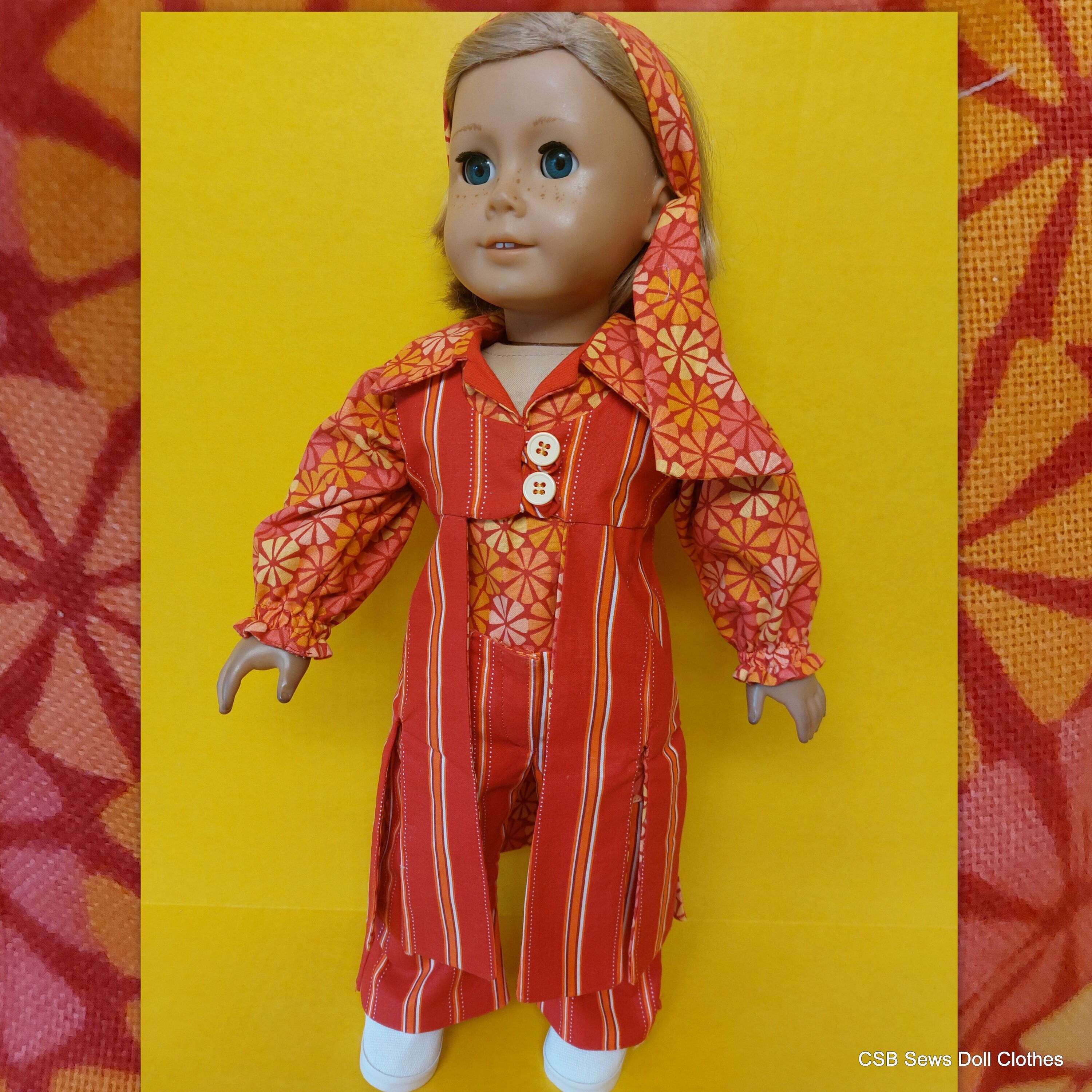 Doll Clothes American Girl Doll Julie Pajamas American Girl Joss's