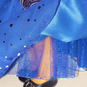 Sparkling Midnight Blue Princess Costume fits American Girl Dolls image 5